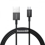 CABLU alimentare si date Baseus Superior, Fast Charging Data Cable pt. smartphone, USB la Micro-USB 2A, 1m, negru &quot;CAMYS-01&quot; (timbru verde 0.08 lei) -