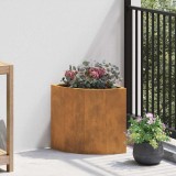 Cumpara ieftin Ghiveci de colt Ruginit 30 x 30 x 35 cm