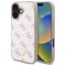 Husa pentru iPhone 16 - Guess Hardcase 4G Triangle Metal Logo (GUHCP16SPG4GPH) - White
