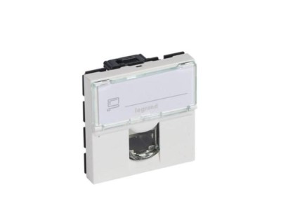 Priza Date RJ45 CAT5E UTP 2M Legrand Mosaic alb 076554 foto