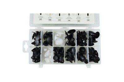 TRUSA DE CLIPS DE PLASTIC - UNIVERSAL 128 PCS foto