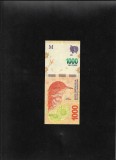 Bancnota Argentina 1000 Pesos 2017, Seria 02508558 UNC