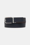 Trussardi curea de piele culoarea bleumarin, B353B000009N