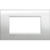 Rama Ornament 4M metal Living Light Bticino Moonlight Silver LNA4804GL