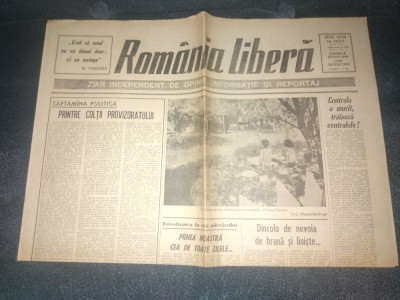 ZIARUL ROMANIA LIBERA 23 IULIE 1990 foto