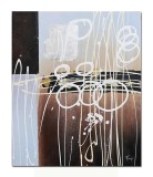 Tablou abstract pictat manual, Imaginatie 2, 60x50cm ulei pe panza in relief, gata de agatat pe perete