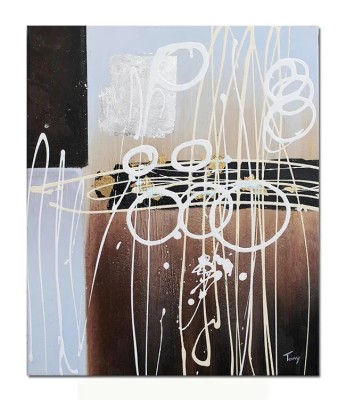 Tablou abstract pictat manual, Imaginatie 2, 60x50cm ulei pe panza in relief, gata de agatat pe perete foto