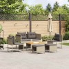 VidaXL Set de canapele pentru grădină 6 pcs gri deschis și gri &icirc;nchis 4104705