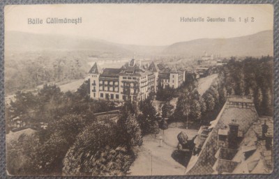 Baile Calimanesti, Hotelurile Jantea no. 1 si 2// CP foto