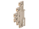 Conector de Șine 2,5mm2 Bej cu 3 Piste și 6 Borne