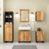 VidaXL Set mobilier de baie, 5 piese, lemn masiv de acacia