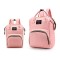 Rucsac multifunctional pentru mamici si bebelusi, 44 x 26 x 17 cm Roz