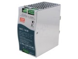 Alimentator Pulsatoriu MEAN WELL DRC-180B 180W 4,5A pentru Șină DIN cu Buffer