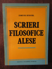 EDMUND HUSSERL-SCRIERI FILOSOFICE ALESE foto