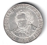 AUSTRIA 50 SCHILLING 1978 TODESTAG VON FRANZ SCHUBERT STARE EXCELENTA CU PATINA, Europa