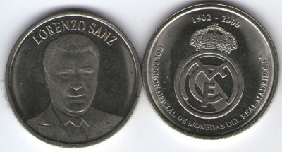 Jeton 2000 - Lorenzo Sanz, fotbalist foto