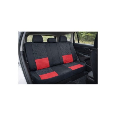 Huse scaune auto universale fractionate XL Premium compatibile SUV si Limuzine negru rosu Cod: HNG2504-1 foto