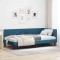 vidaXL Cadru de pat colțar cu headboard albastru 90 x 190 cm Catifea 42016337