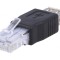 Adaptor USB 2.0 RJ45 Negru