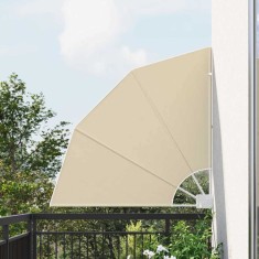 vidaXL Ecran de intimitate pentru balcon Bej 115 x 115 cm țesătură