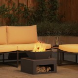 vidaXL Cuptor de foc Negru 50 x 50 x 40 cm Oțel 874583