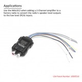 Adaptor High Low Recoil MALOC2, Telecomanda, Convertor RCA, 80W, Iesire 10V, Cupru, Audio Auto