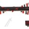 B&Uuml;RSTENROLLE MIT VERRIEGELUNG SCHWARZ/ROT 1477-048 pentru aspirator Severin SEVERIN