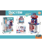 Stationă Medicală Jucarie Mic Doctor pentru Copii, Set Complet 44 Piese, Plastic Netoxic, Peste 3 Ani, Include Stetoscop, Seringa