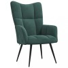 Gossi scaun de relaxare, verde inchis, catifea