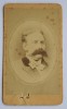 CDV Atelier Romania Cernăuți Czernowitz - C. Steiner - Portret bărbat cu mustață - jumătatea secolului XIX