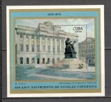 Cuba.1973 500 ani nastere N.Copernic:astronom-Bl. SC.522