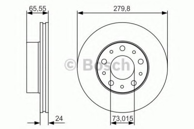 Disc frana FIAT DUCATO platou / sasiu (244) (2002 - 2016) BOSCH 0 986 479 S70 foto