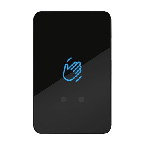Buton de iesire Touchless ajustabil, plastic negru, montaj aparent, IP66 CSB-20C30S-P2