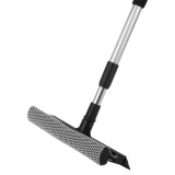 Racletă Geam Extensibilă, 25cm, Aluminiu, Maner 70-120cm, Negru, Oem