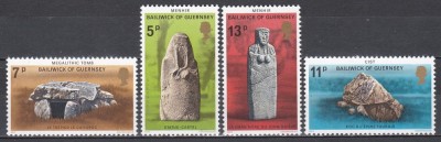 Guernsey 1977 - Monumente preistorice, MNH foto