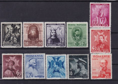 ROMANIA 1938 LP 126 STRAJA TARII - VOIEVOZI SERIE MNH foto