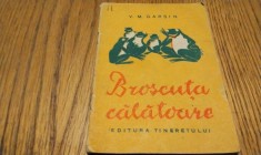 BROSCUTA CALATOARE - V. M. Garsin - DESPINA GHINOCASTRA (ilustratii) - Editura Tineretului, Colectia &quot;Traista cu Povesti&quot;, 1958, 22 p.
