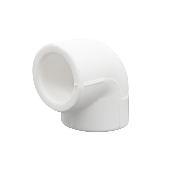 Cot PPR, 40 x 40 mm, alb, 90 grade