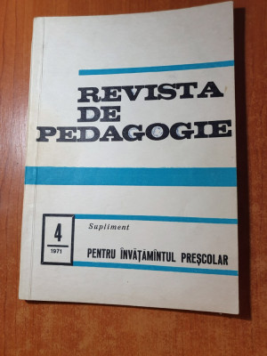 revista de pedagogie nr.4/1971 foto