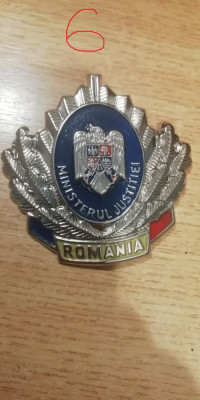 QW14 - Emblema militara - anii 1990 - justitie - piesa de colectie foto