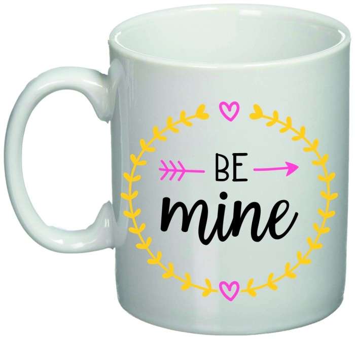 Cana alba personalizata &quot;Be Mine&quot;, INOVATIX&reg;. 330ml