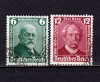 ✅ (S43) Germania Reich 1936 &quot;Automobilul 50 de ani Daimler - Benz &quot; serie completa Michel 604/605, stampilate, Stampilat