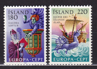 ISLANDA 1981 EUROPA CEPT SERIE MNH foto