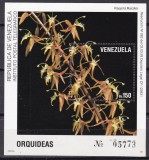 Venezuela 1992 flori orhidee MI bl. 42 MNH, Nestampilat