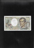 Franta 200 francs franci 1989 seria064662 mica ruptura laterala