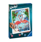 Cumpara ieftin Kit pictura pe numere Ravensburger - Flamingo