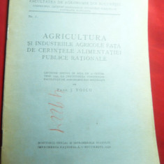 Prof.J.Voicu- Agricultura si Ind.Agricole fata de cerintele Alimentatiei...1939