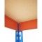 Raft triplu PROFESIONAL Premium 2000x3600x400 mm (HxLxl) lacuit albastru/portocaliu 5 polite MDF, 7500 kg, 7 ani garantie, PLUS