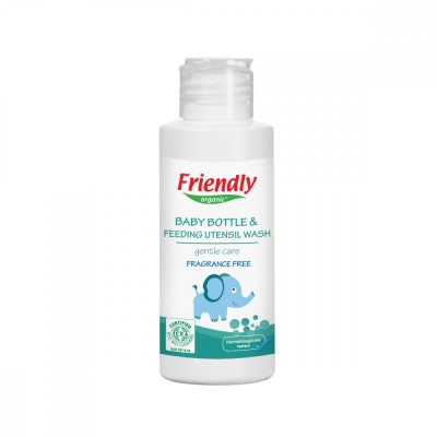 Detergent pentru vase si biberoane fara miros, 100ml, Friendly Organic foto