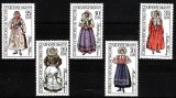 C5384 - Germania Democrata 1977 - Costume 5v.neuzat,perfecta stare, Nestampilat